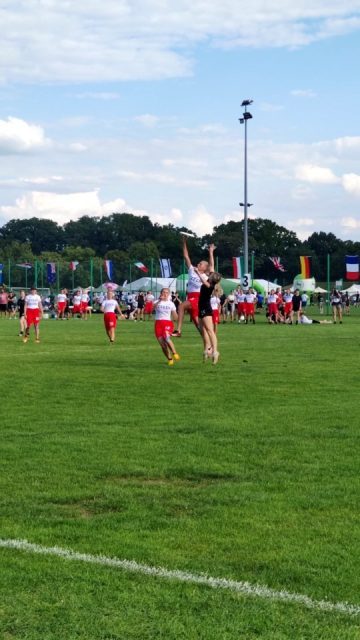 A spectacular D in the end zone t #JJUC2022 in Wrocław! 

#womeninsport #skying #womenultimate #ultimatefrisbee #discsports #defense #frisbeetournament #ultimatefrisbeechampionships #sportforwomen #womenteamsport