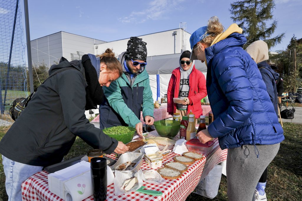 Buffet breakfast at Dragon Cup Ultimate Frisbee Hat Tournament