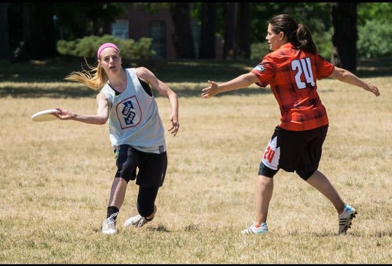 Alexandra Hiley at the tournament - Women's Ultimate Frisbee